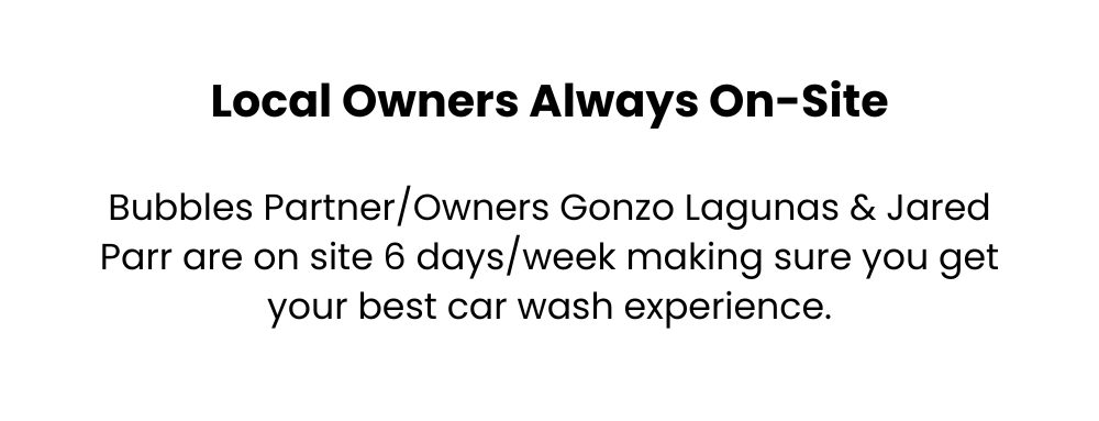 About Bubbles Car Wash